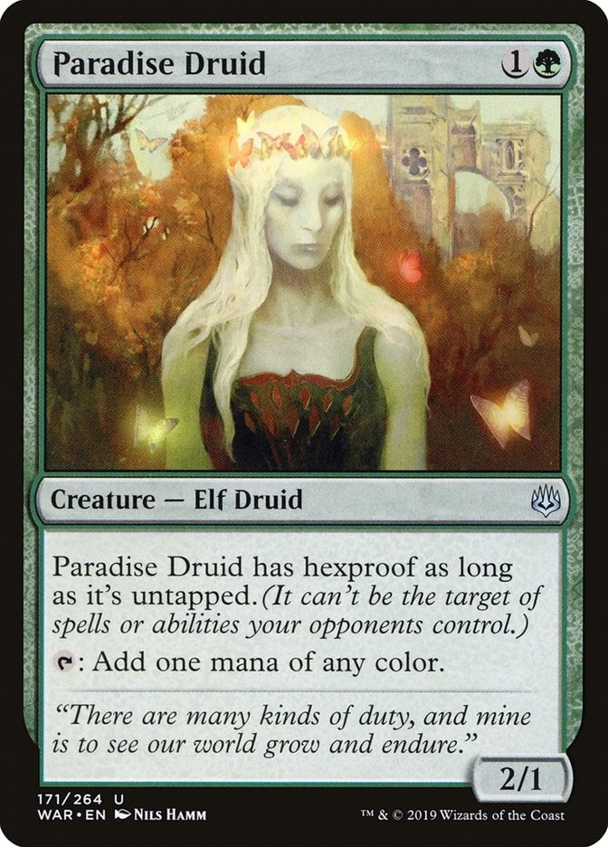 Image for Paradise Druid (War of the Spark) (171) - Magic: The Gathering