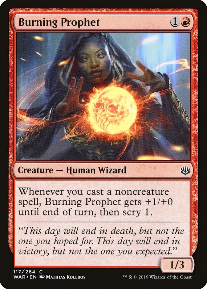 Image for Burning Prophet (War of the Spark) (117) - Magic: The Gathering