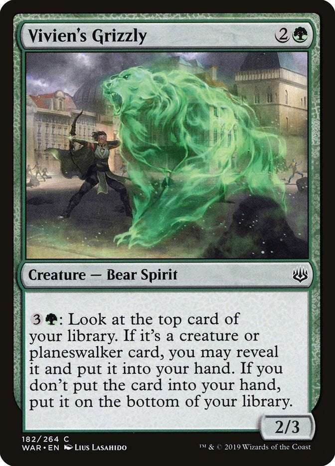 Image for Vivien's Grizzly (War of the Spark) (182) - Magic: The Gathering