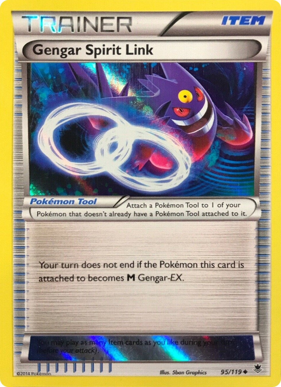 Image for Gengar Spirit Link - 95/119 (Alternate Holo) (Gamestop Exclusive) (Miscellaneous Cards & Products) (095/119) - Pokemon
