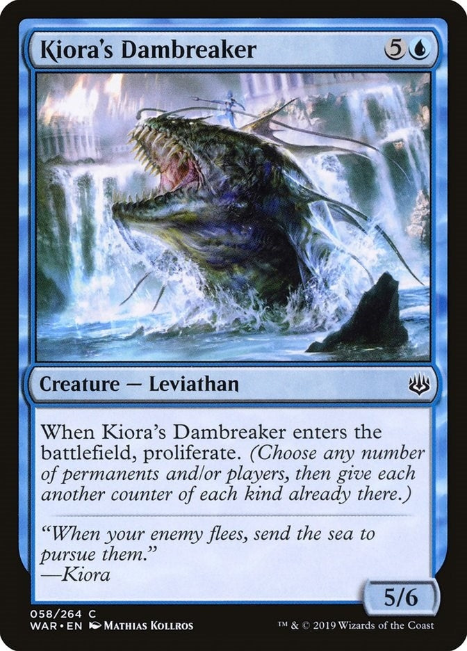 Image for Kiora's Dambreaker (War of the Spark) (58) - Magic: The Gathering