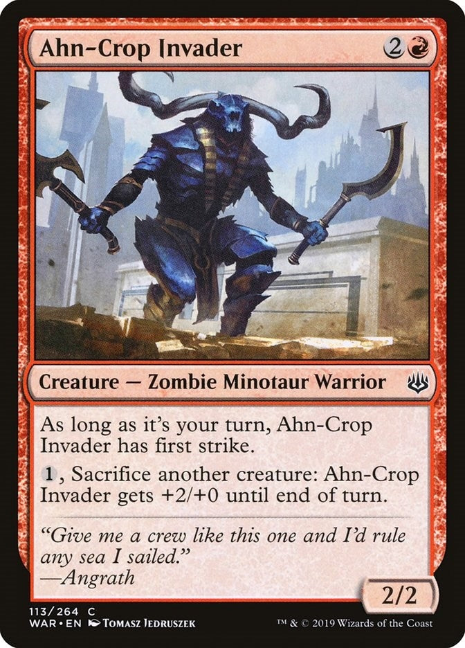 Image for Ahn-Crop Invader (War of the Spark) (113) - Magic: The Gathering