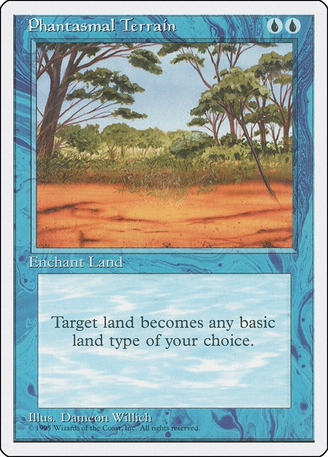 Image for Phantasmal Terrain (Fourth Edition) - Magic: The Gathering