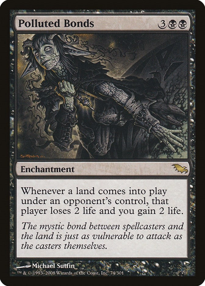 Image for Polluted Bonds (Shadowmoor) (74) - Magic: The Gathering