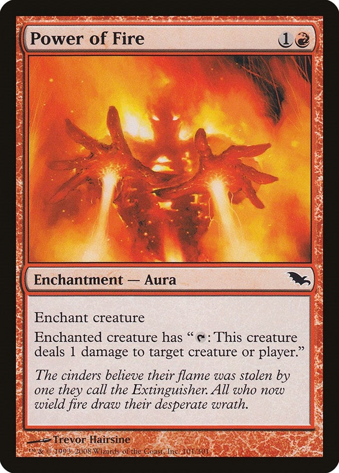 Image for Power of Fire (Shadowmoor) (101) - Magic: The Gathering