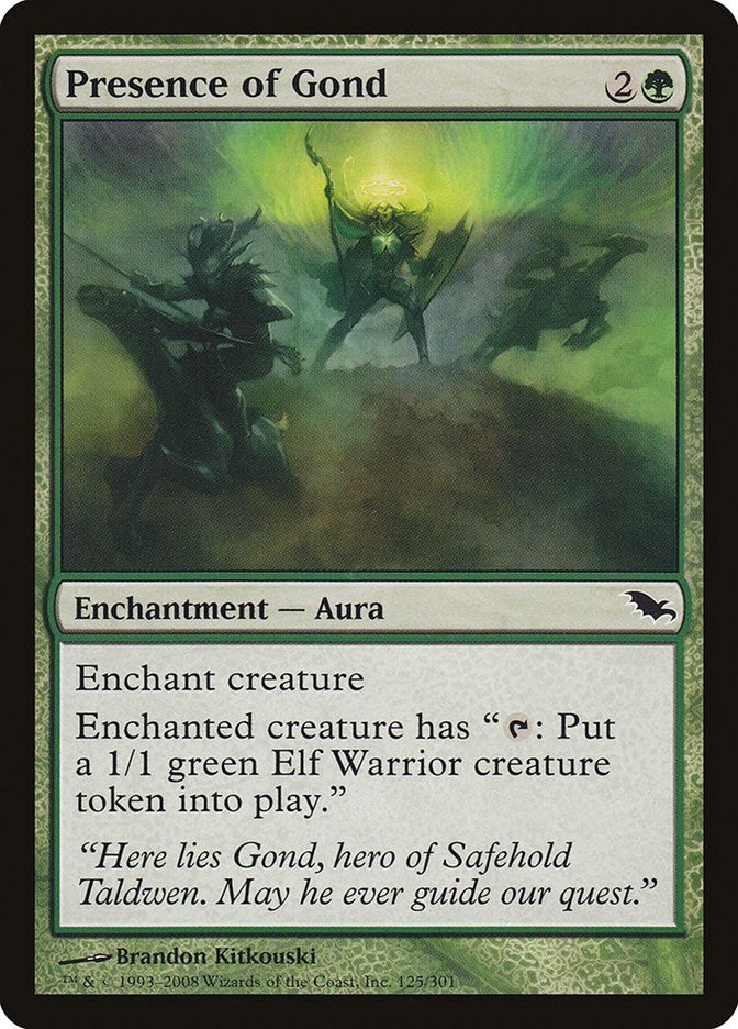 Image for Presence of Gond (Shadowmoor) (125) - Magic: The Gathering
