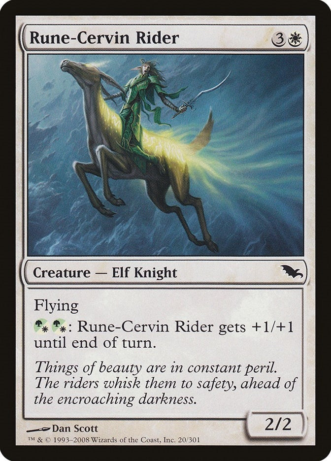 Image for Rune-Cervin Rider (Shadowmoor) (20) - Magic: The Gathering