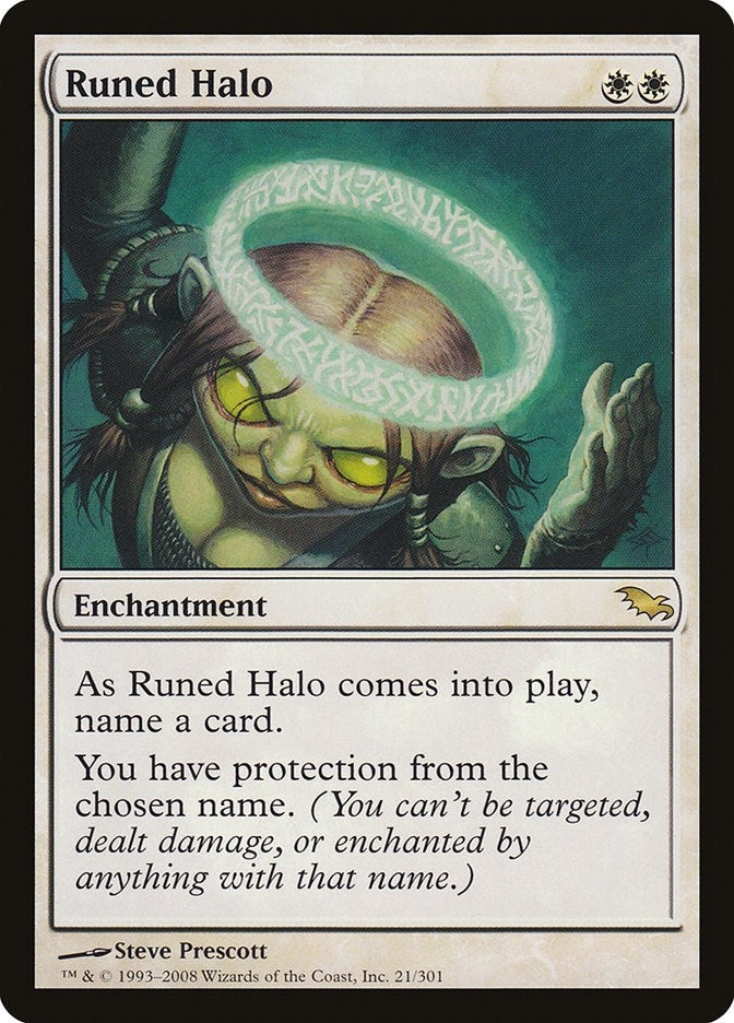 Image for Runed Halo (Shadowmoor) (21) - Magic: The Gathering