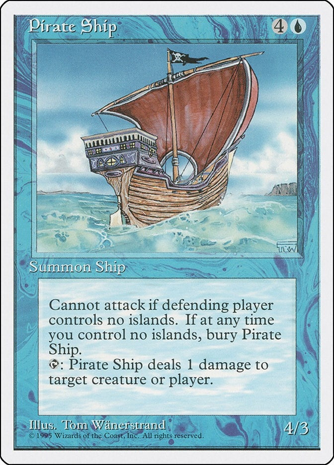 Image for Pirate Ship (Fourth Edition) - Magic: The Gathering