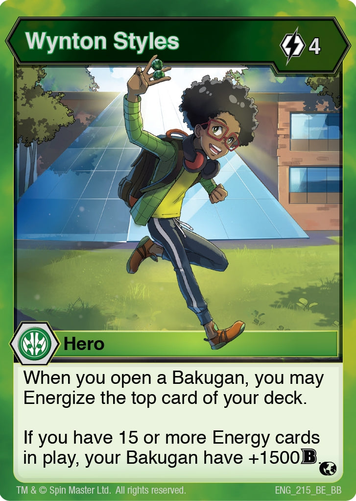 Image for Wynton Styles (Battle Brawlers) (215) - Bakugan TCG