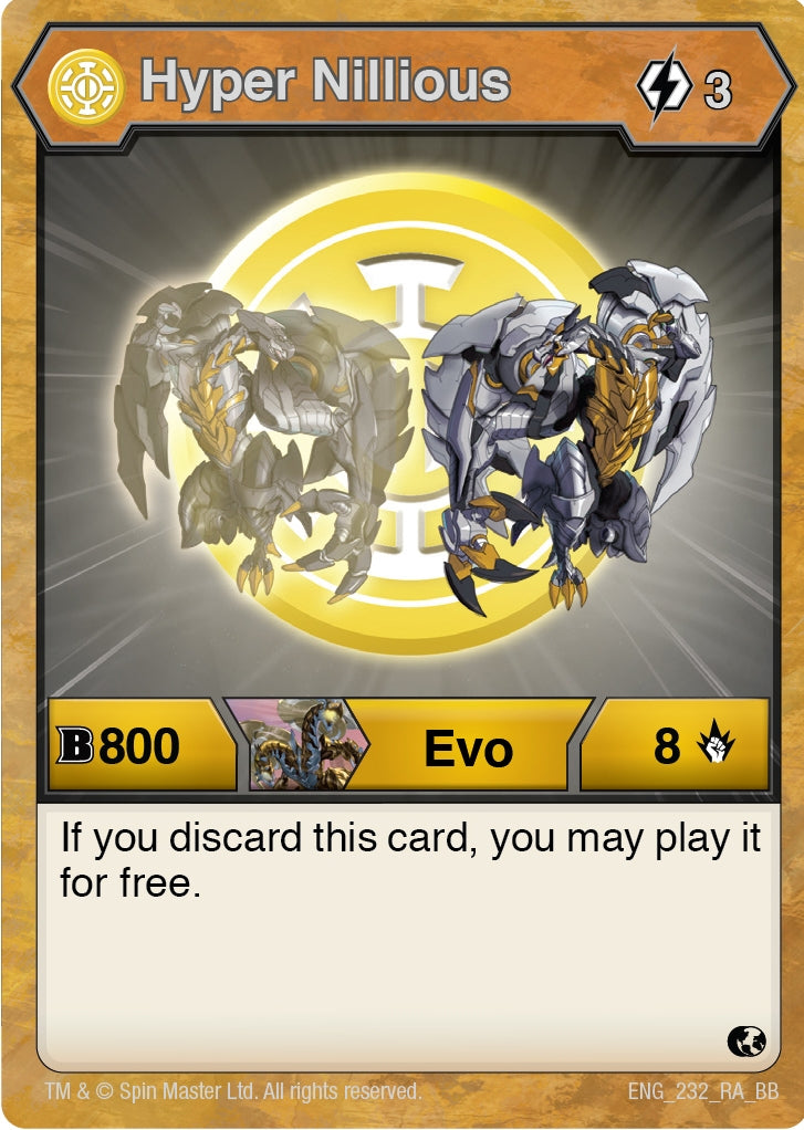 Image for Hyper Nillious (Battle Brawlers) (232) - Bakugan TCG
