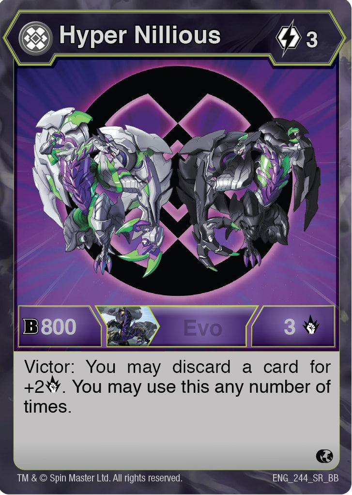 Image for Hyper Nillious (244) (Battle Brawlers) (244) - Bakugan TCG