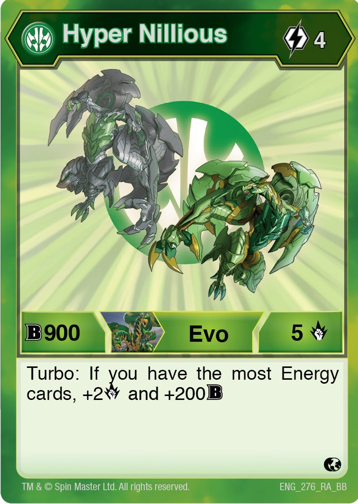 Image for Hyper Nillious (276) (Battle Brawlers) (276) - Bakugan TCG