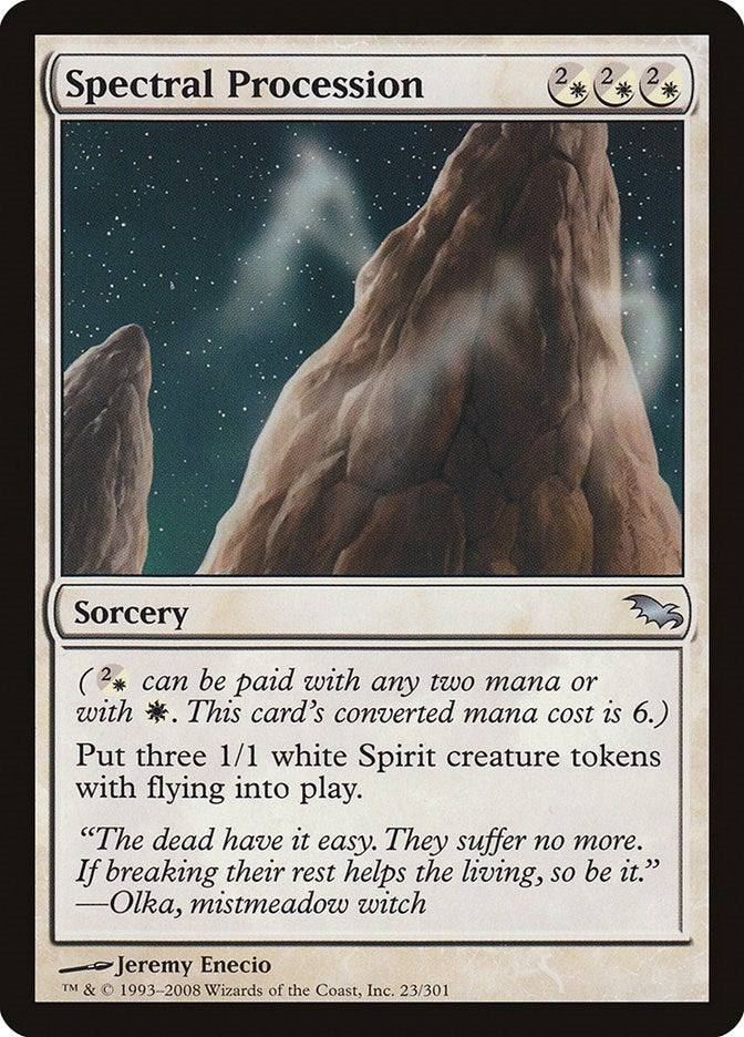 Image for Spectral Procession (Shadowmoor) (23) - Magic: The Gathering
