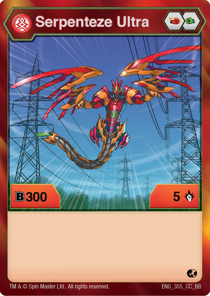 Image for Serpenteze Ultra (355) (Battle Brawlers) (355) - Bakugan TCG