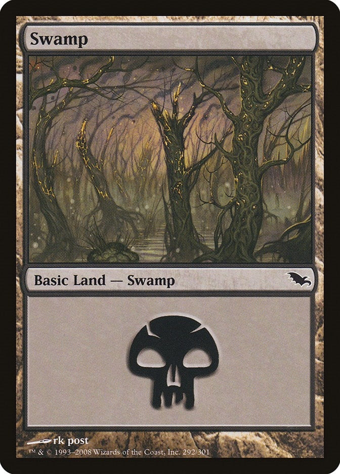 Image for Swamp (292) (Shadowmoor) (292) - Magic: The Gathering