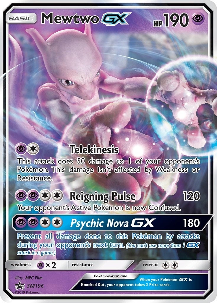 Image for Mewtwo GX - SM196 (SM Promos) (SM196) - Pokemon