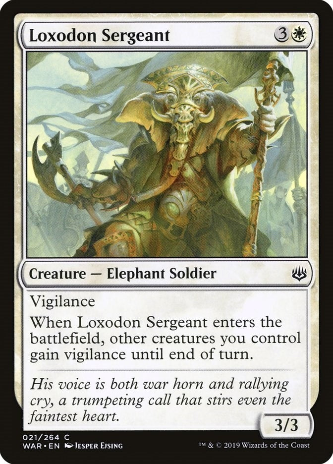 Image for Loxodon Sergeant (War of the Spark) (21) - Magic: The Gathering