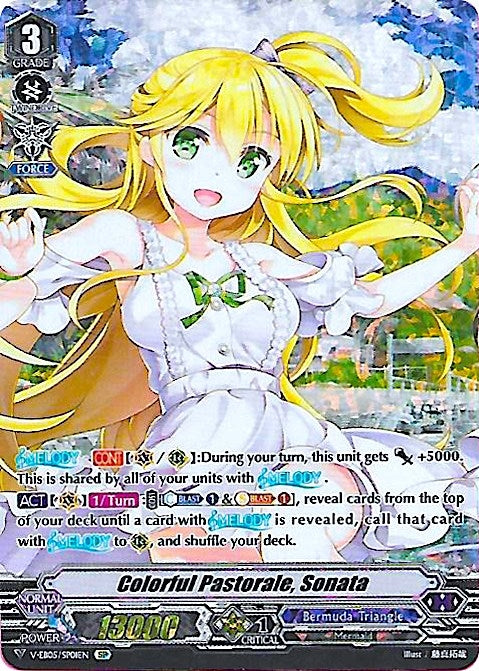 Image for Colorful Pastorale, Sonata (SP) (V-EB05: Primary Melody) (V-EB05/SP01EN) - Cardfight Vanguard