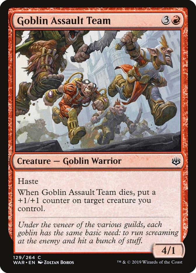 Image for Goblin Assault Team (War of the Spark) (129) - Magic: The Gathering