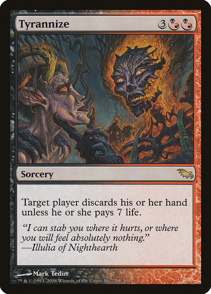 Image for Tyrannize (Shadowmoor) (201) - Magic: The Gathering