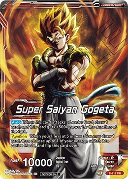 Image for Super Saiyan Gogeta // SSB Gogeta, Fusion Transcendent (Promotion Cards) (P-117) - Dragon Ball Super: Masters