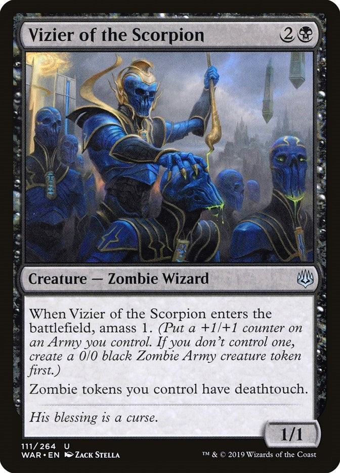 Image for Vizier of the Scorpion (War of the Spark) (111) - Magic: The Gathering