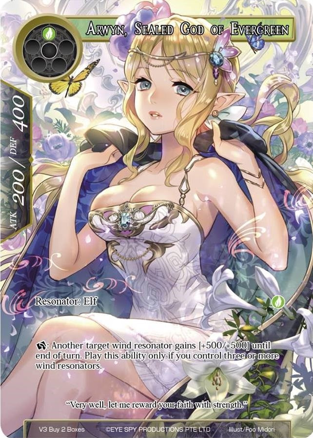 Image for Arwyn, Sealed God of Evergreen (Promo Cards) (V3 Buy 2 Boxes) - Force of Will