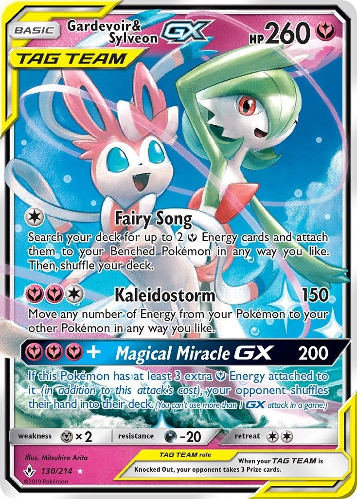 Image for Gardevoir & Sylveon GX (SM - Unbroken Bonds) (130/214) - Pokemon