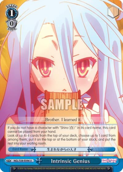 Image for Intrinsic Genius (No Game No Life) (NGL/S58-E096 U) - Weiss Schwarz