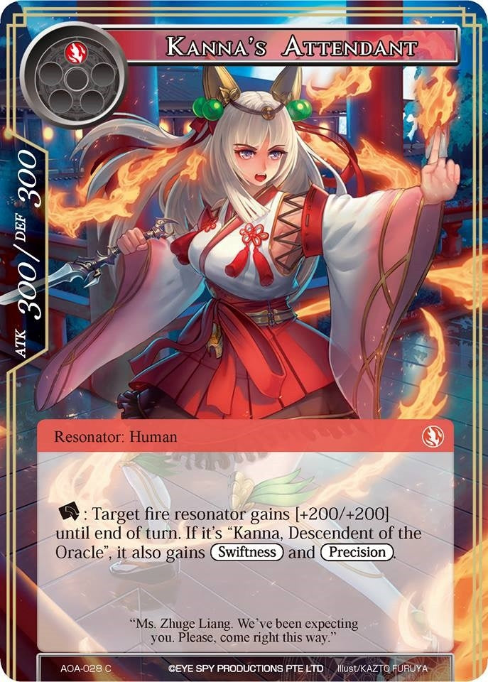 Image for Kanna's Attendant (Awakening of the Ancients) (AOA-028) - Force of Will
