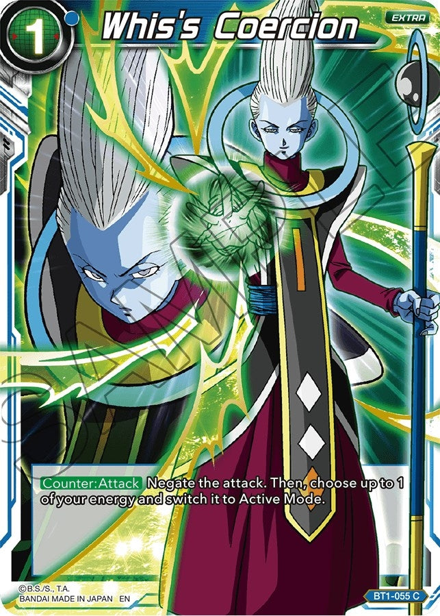 Image for Whis's Coercion (Alternate Art) (Special Anniversary Set) (BT1-055) - Dragon Ball Super: Masters