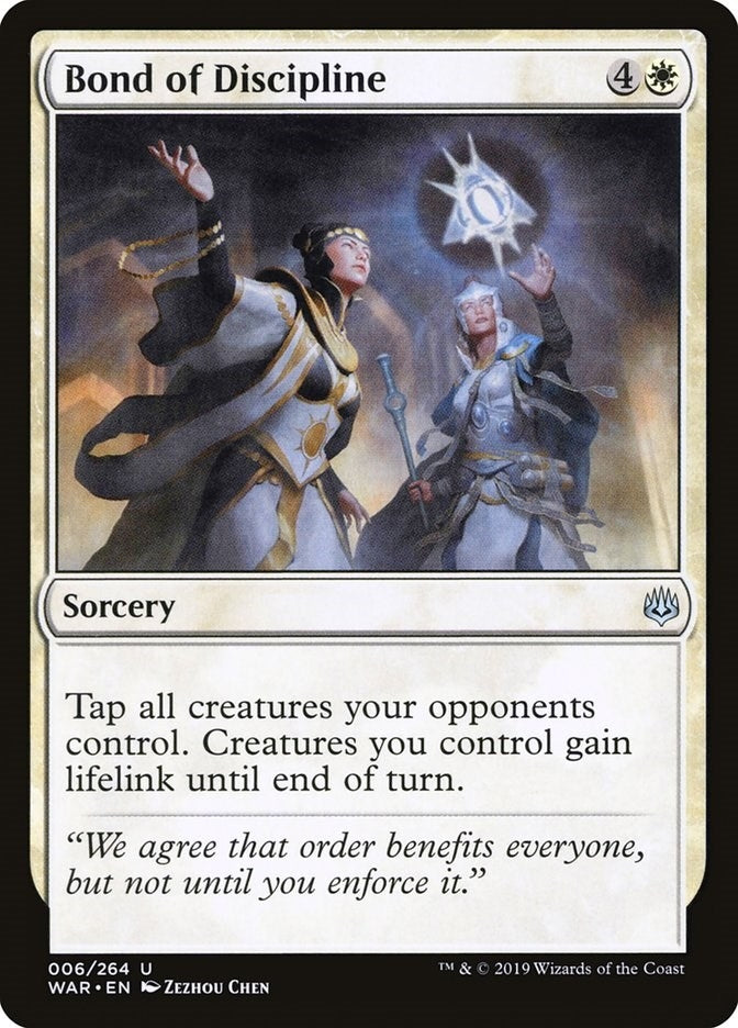Image for Bond of Discipline (War of the Spark) (6) - Magic: The Gathering