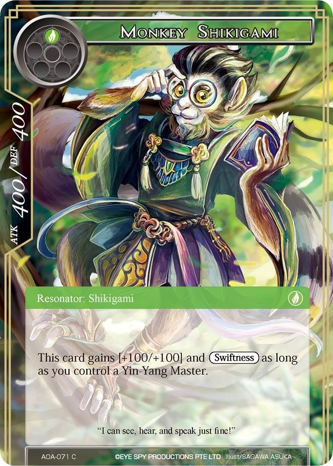 Image for Monkey Shikigami (Awakening of the Ancients) (AOA-071) - Force of Will