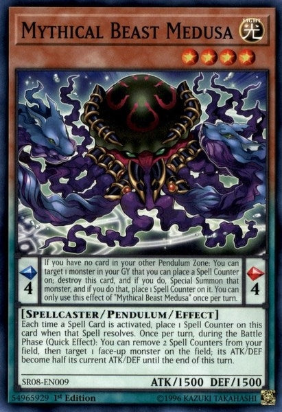 Image for Mythical Beast Medusa (Structure Deck: Order of the Spellcasters) (SR08-EN009) - YuGiOh