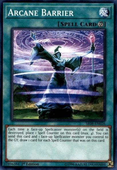 Image for Arcane Barrier (Structure Deck: Order of the Spellcasters) (SR08-EN026) - YuGiOh