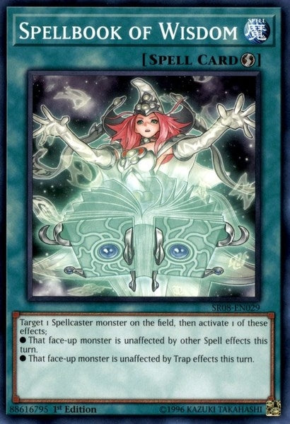 Image for Spellbook of Wisdom (Structure Deck: Order of the Spellcasters) (SR08-EN029) - YuGiOh