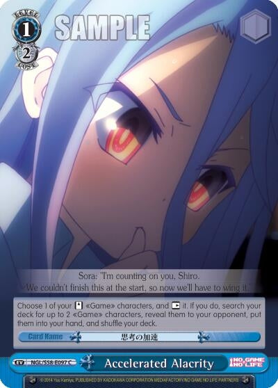 Image for Accelerated Alacrity (No Game No Life) (NGL/S58-E097 C) - Weiss Schwarz