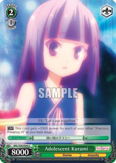 Image for Adolescent Kurami (No Game No Life) (NGL/S58-E044 C) - Weiss Schwarz