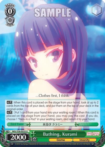 Image for Bathing, Kurami (No Game No Life) (NGL/S58-E035 U) - Weiss Schwarz
