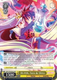 Image for BLANK, Sora & Shiro (SR) (No Game No Life) (NGL/S58-E001S SR) - Weiss Schwarz