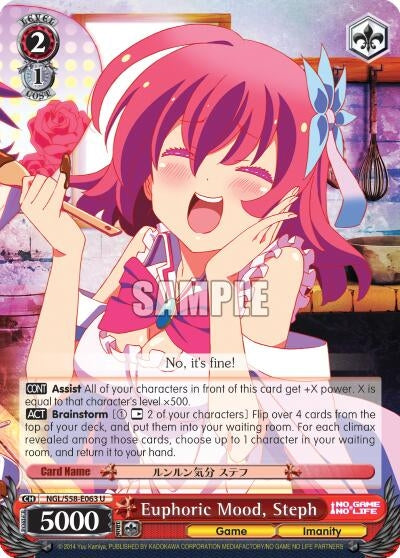 Image for Euphoric Mood, Steph (No Game No Life) (NGL/S58-E063 U) - Weiss Schwarz
