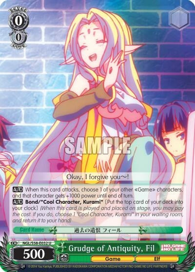 Image for Grudge of Antiquity, Fil (No Game No Life) (NGL/S58-E032 U) - Weiss Schwarz