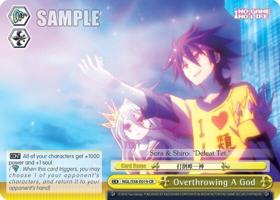 Image for Overthrowing A God (No Game No Life) (NGL/S58-E019 CR) - Weiss Schwarz