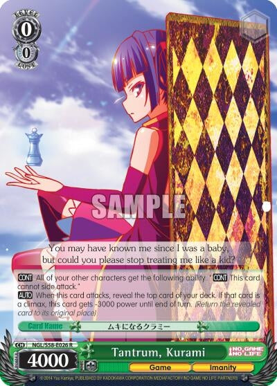 Image for Tantrum, Kurami (No Game No Life) (NGL/S58-E026 R) - Weiss Schwarz