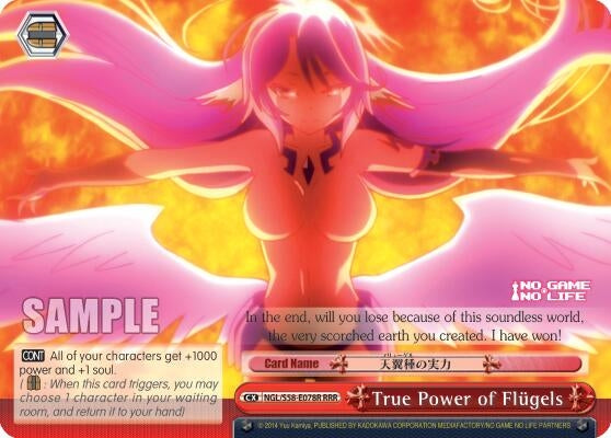 Image for True Power of Flugels (RRR) (No Game No Life) (NGL/S58-E078R RRR) - Weiss Schwarz