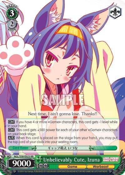 Image for Unbelievably Cute, Izuna (No Game No Life) (NGL/S58-E023 RR) - Weiss Schwarz