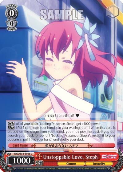 Image for Unstoppable Love, Steph (No Game No Life) (NGL/S58-E066 C) - Weiss Schwarz