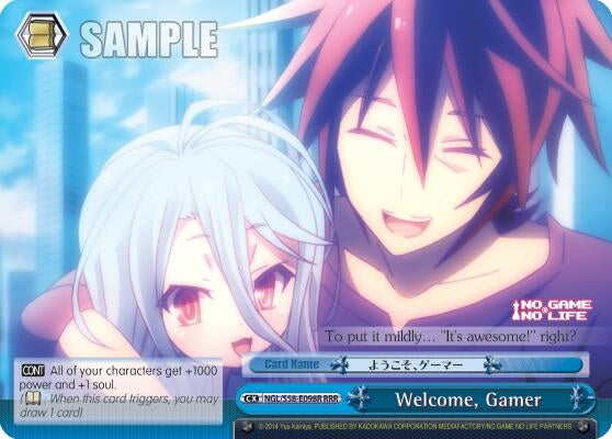 Image for Welcome, Gamer (RRR) (No Game No Life) (NGL/S58-E098R RRR) - Weiss Schwarz
