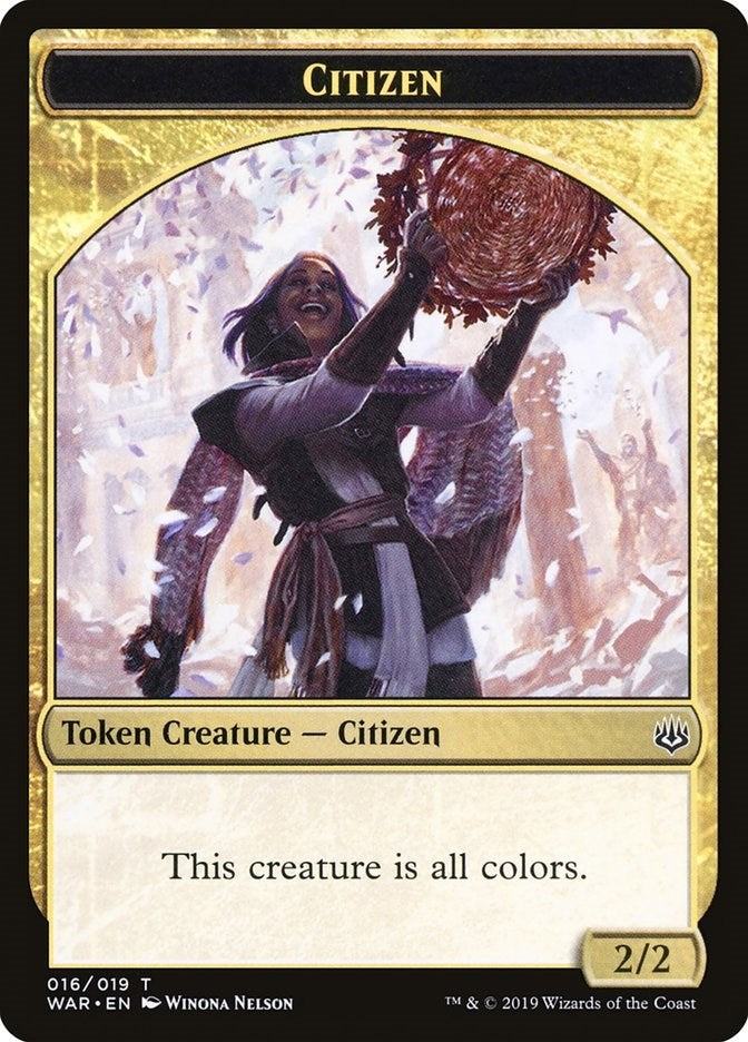 Image for Citizen Token (War of the Spark) (16) - Magic: The Gathering